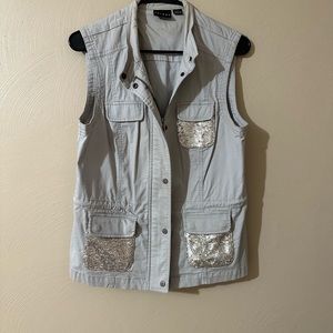 Glitter pocket, cargo vest